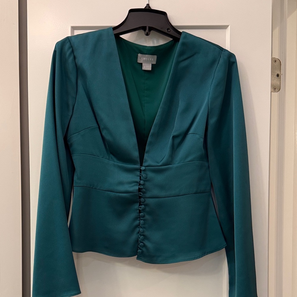 Elegant Teal Women's Blazer